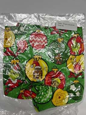 Showstoppers Dr. Seuss The Grinch Christmas Ornament Print Dog Bandana XL